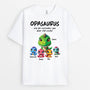 2227AGE2 personalisiertes papasaurus opasaurus t shirt