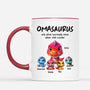 2227MGE1 personalisierte papasaurus opasaurus tasse