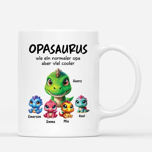 2227MGE2 personalisierte papasaurus opasaurus tasse