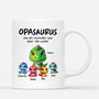 2227MGE2 personalisierte papasaurus opasaurus tasse