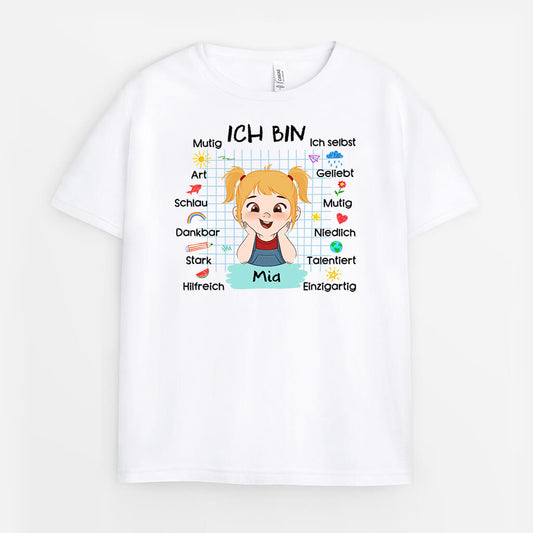 2230AGE1 personalisiertes ich bin kinder t shirt