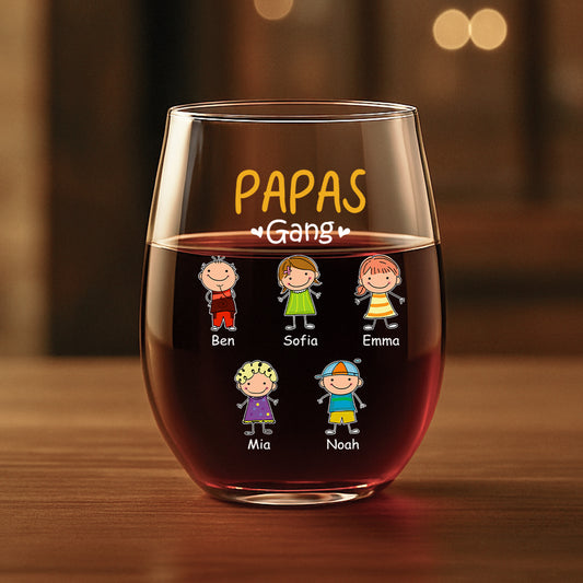 2231IGE1 papas gang strichmannchen _personalisiertes weinglas ohne stiel papa 2231IKM5B