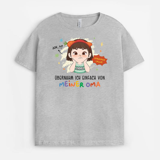 2237AGE1 personalisiertes schlechte laune kinder t shirt