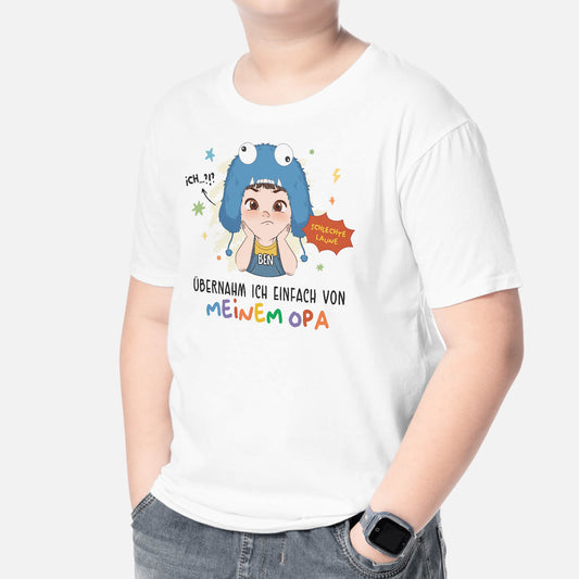 2237AGE2 personalisiertes schlechte laune kinder t shirt