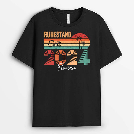 2270AGE1 personalisiertes in rente seit t shirt