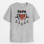 2276AGE2 personalisiertes das herz papa t shirt