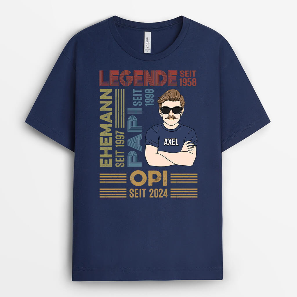 2277AGE2 personalisiertes die legende t shirt