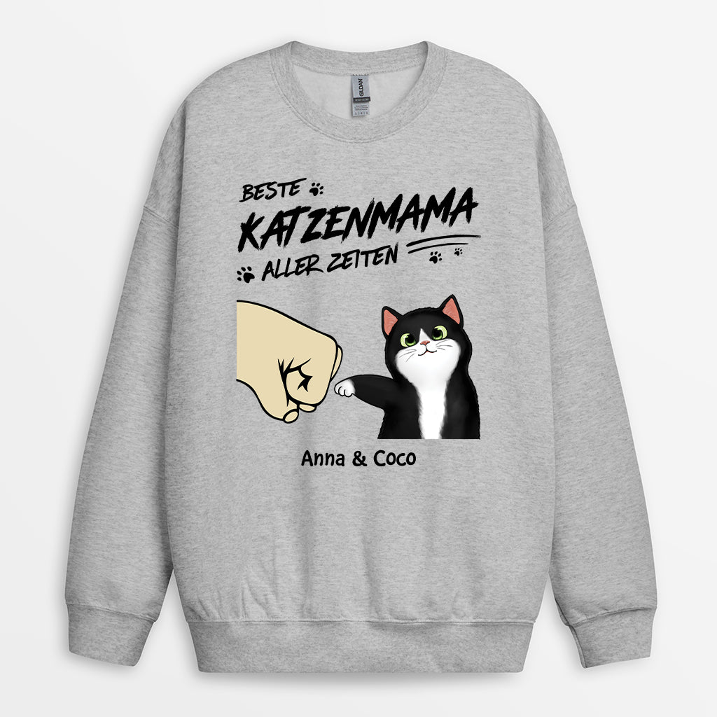 2279WGE2 beste katzenmama aller zeiten personalisierte sweatshirts katze 2279W5L5D