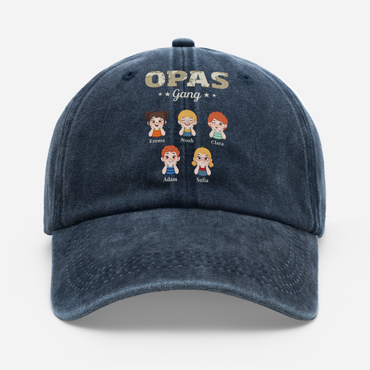 2317AGE1 opas gang washed cap personalisiert opa papa weltkarte 2317ajse8b_423517d8 473d 41cd a0cb 42dd19684873