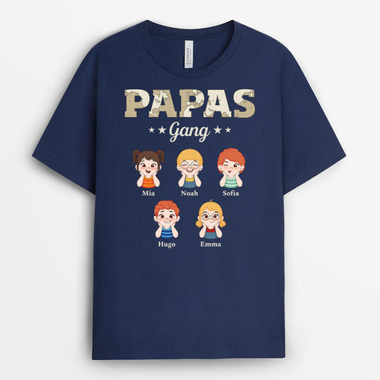 2317AGE2 personalisiertes papas opas bande t shirt