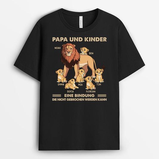 2319AGE1 personalisiertes papa und kinder eine unzerbrechliche bindung t shirt