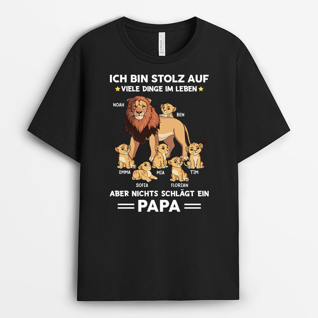 2324AGE1 personalisiertes nichts ist besser als papa zu sein t shirt