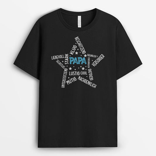 2336AGE1 personalisiertes papa stern t shirt