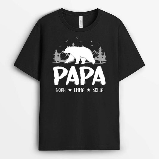 2341AGE1 personalisiertes papa bar t shirt