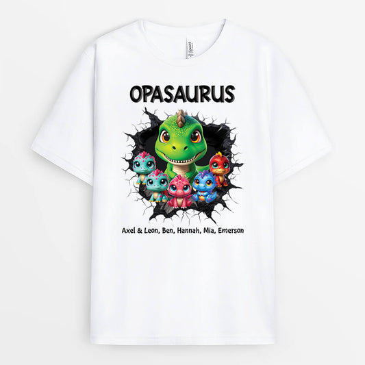 2344AGE2 personalisiertes papasaurus t shirt