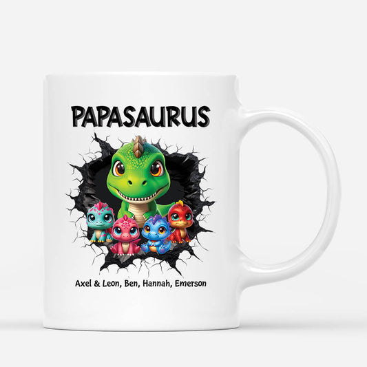 2344MGE1 personalisierte papasaurus tasse