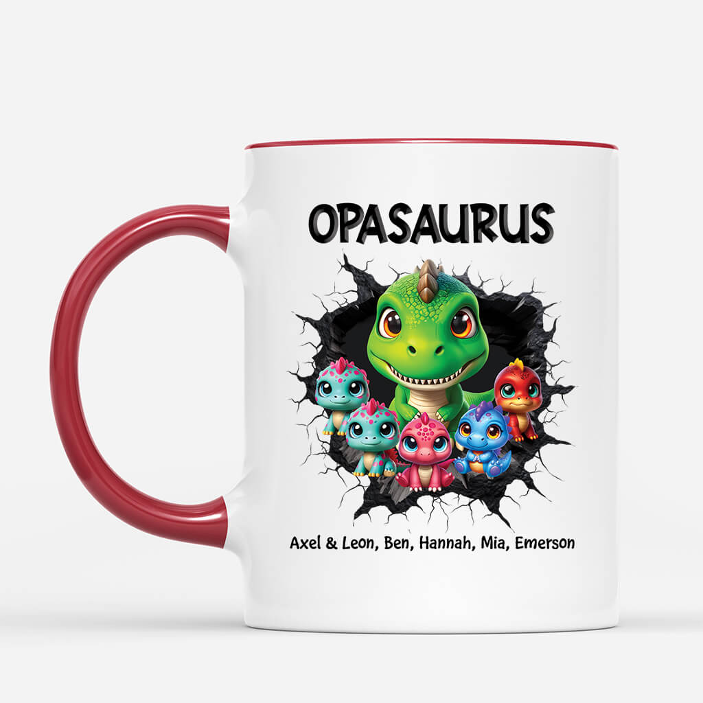 2344MGE2 personalisierte papasaurus tasse