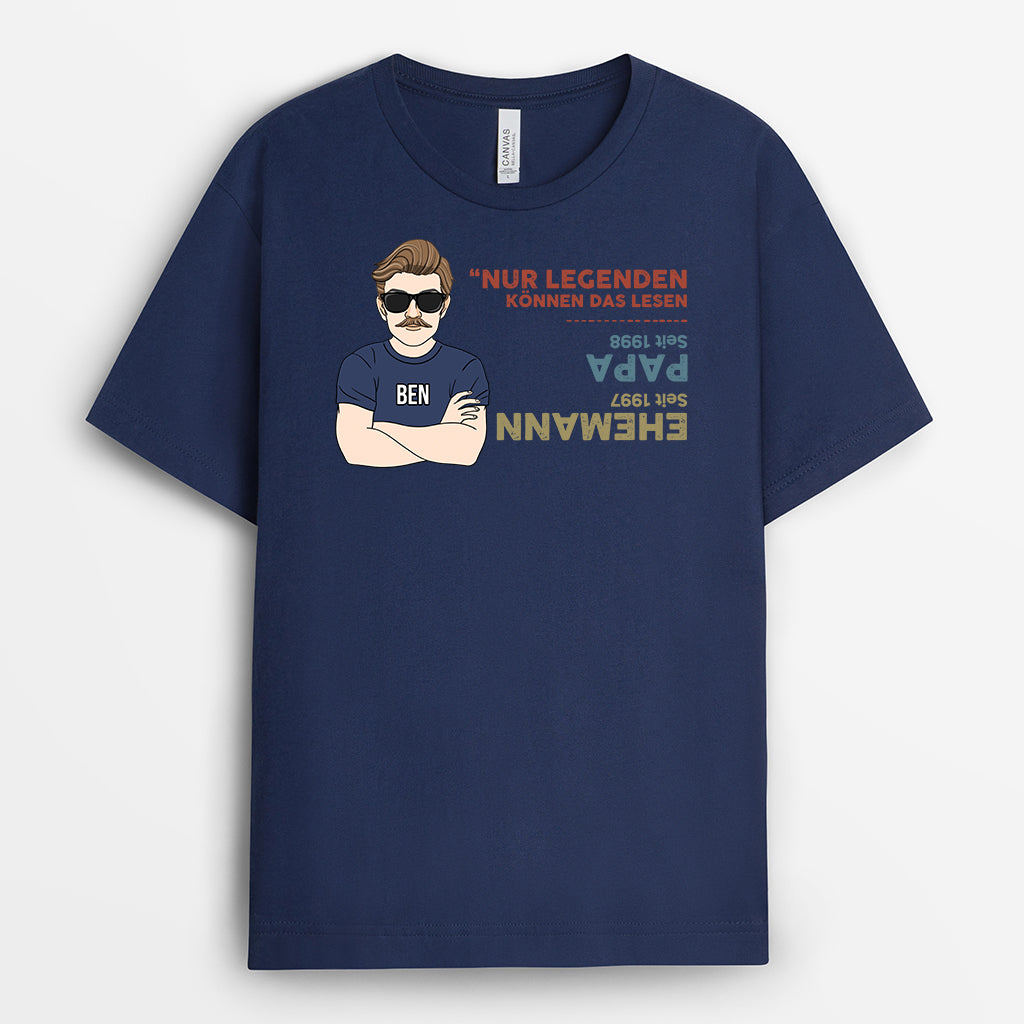 2352AGE2 personalisiertes nur legenden konnen dies lesen t shirt 2352a5c8b
