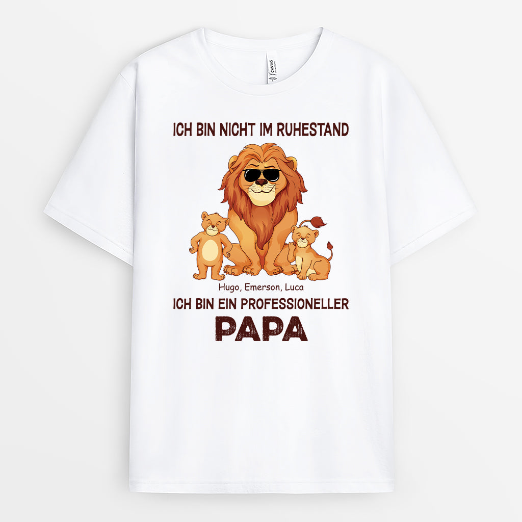 2376AGE1 personalisiertes ich bin nicht im ruhestand ich bin ein professioneller opa t shirt 2376a5e7b