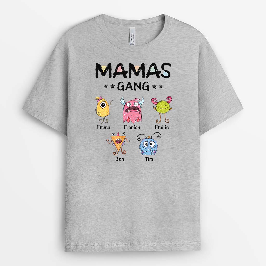 2380AGE2 personalisiertes papas opas bande monster t shirt