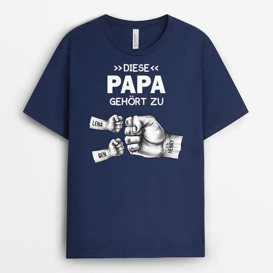 2391AGE1 personalisiertes dieser papa gehort zu t shirt