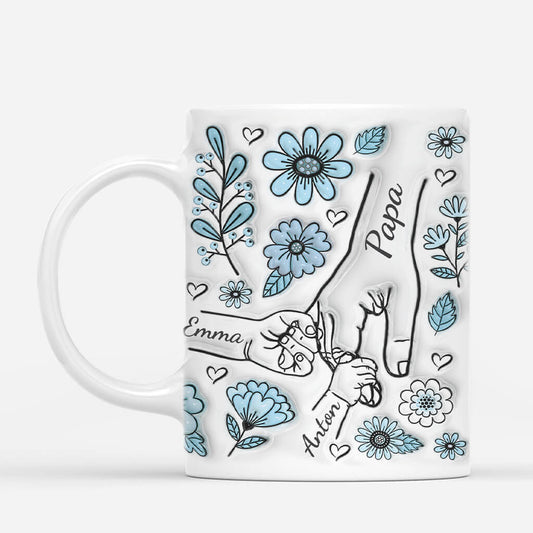 2408MGE2 opa papa und enkelkinder hand in hand  personalisierte tasse mit 3d inflated effekt fur omas_056eab06 0040 44ea 92fe d4c8b63b7eee