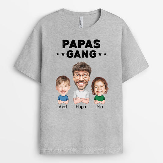 2416AGE1 personalisiertes papas opas bande t shirt