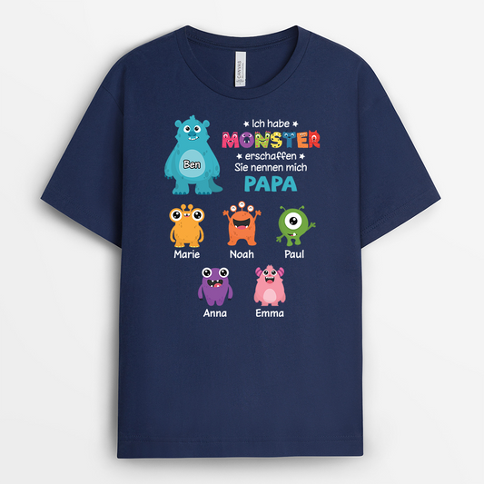 2420AGE2 ich habe monster erschaffen  t shirt opa personalisiert