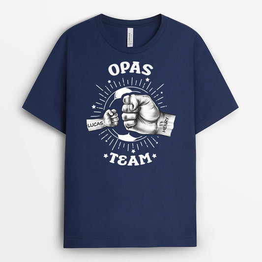 2438AGE1 personalisiertes papas team t shirt