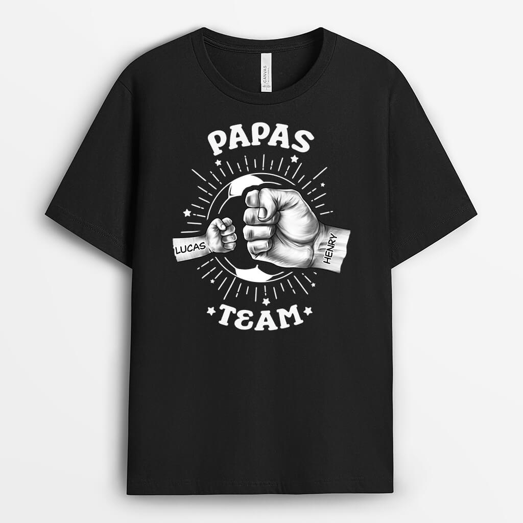 2438AGE2 personalisiertes papas team t shirt