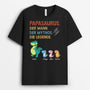 2440AGE1 personalisiertes papasaurus t shirt