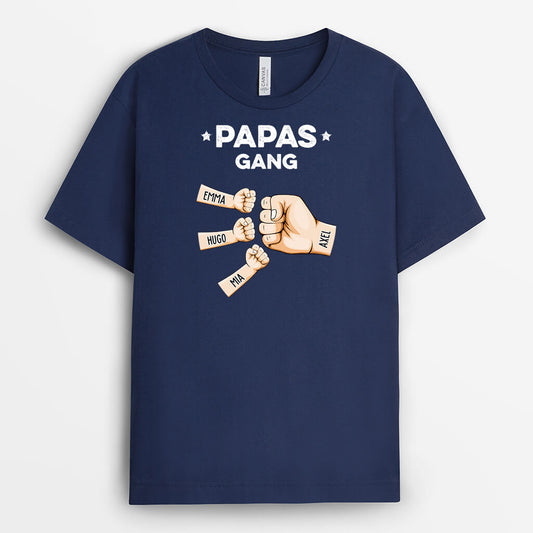 2442AGE2 personalisiertes papas bande faust t shirt