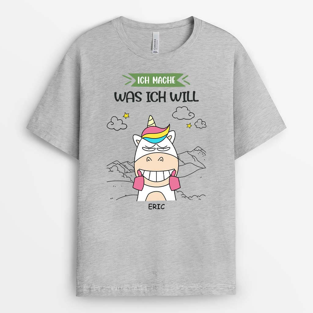 2521AGE1 personalisiertes ich mache was ich will t shirt