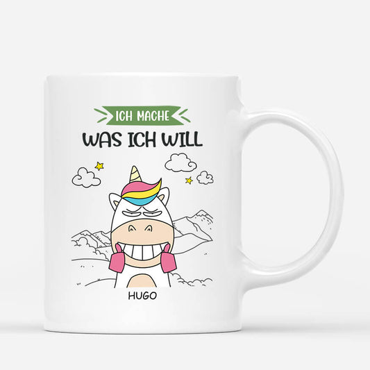 2521MGE1 personalisierte ich mache was ich will tasse