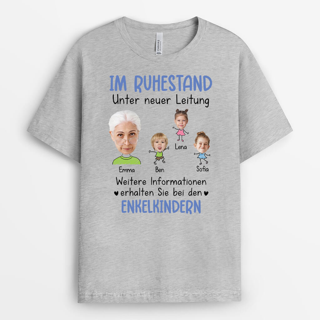 2525AGE2 personalisiertes weitere informationen erhalten sie bei den enkelkindern opa t shirt