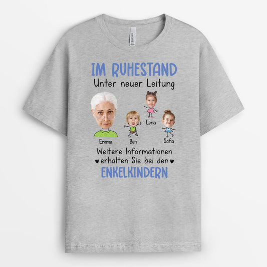 2525AGE2 personalisiertes weitere informationen erhalten sie bei den enkelkindern opa t shirt