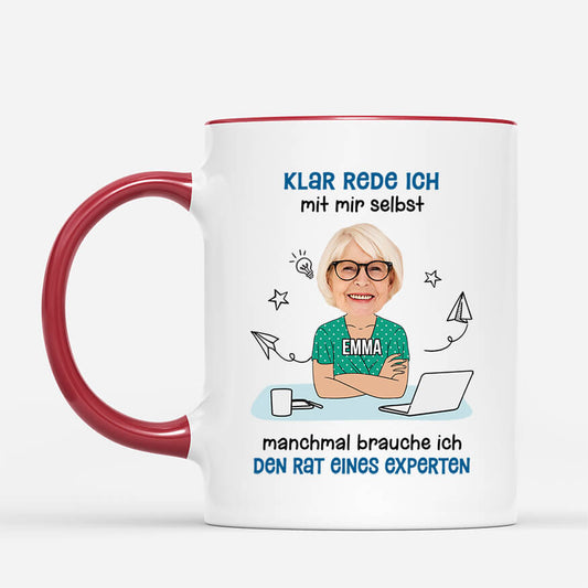 2541MGE2 personalisierte klar rede ich mit mir selbst manner tasse