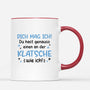 2547MGE3 personalisierte dich mag ich du hast genauso einen an der klatsche wie ich tasse