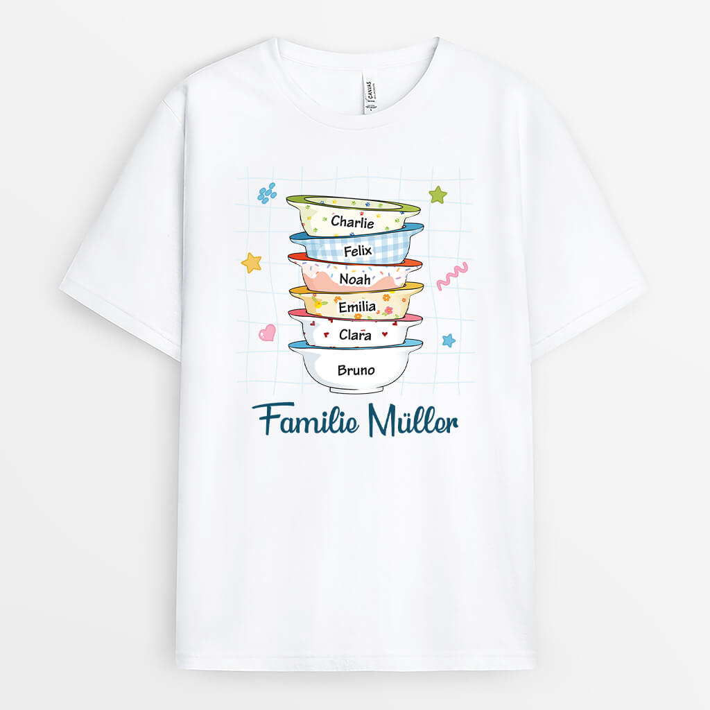 2564AGE1 personalisiertes die familie t shirt