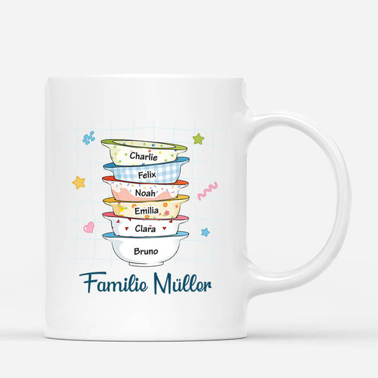 2564MGE1 personalisierte die familie tasse