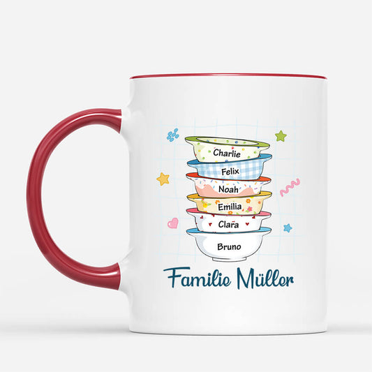 2564MGE2 personalisierte die familie tasse