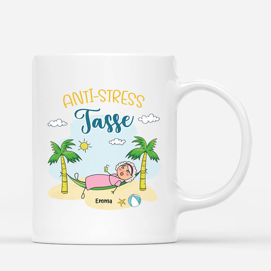 2577MGE1 personalisierte anti stress frauen tasse