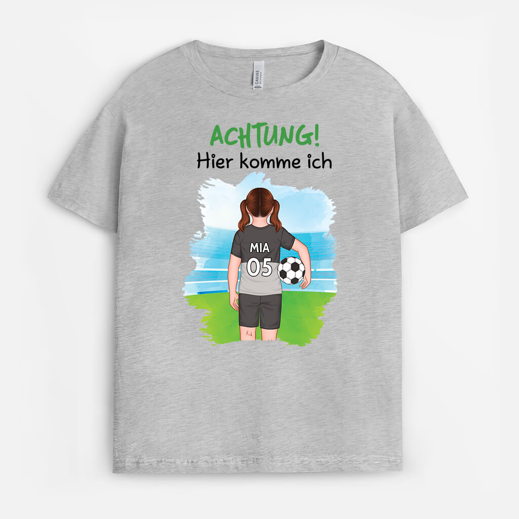 2589AGE1 personalisiertes achtung hier komme ich t shirt