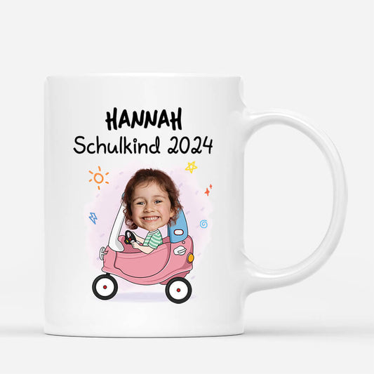 2590MGE1 personalisierte schulkind madchen tasse