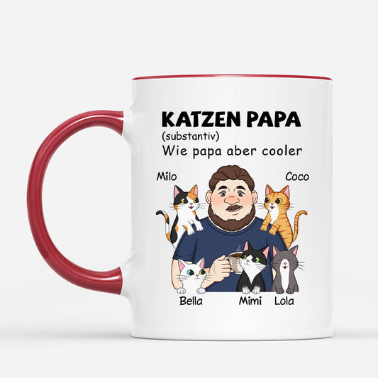 2591MGE2 personalisierte katzenpapa definition tasse