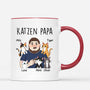 2592MGE1 personalisierte katzenpapa tasse