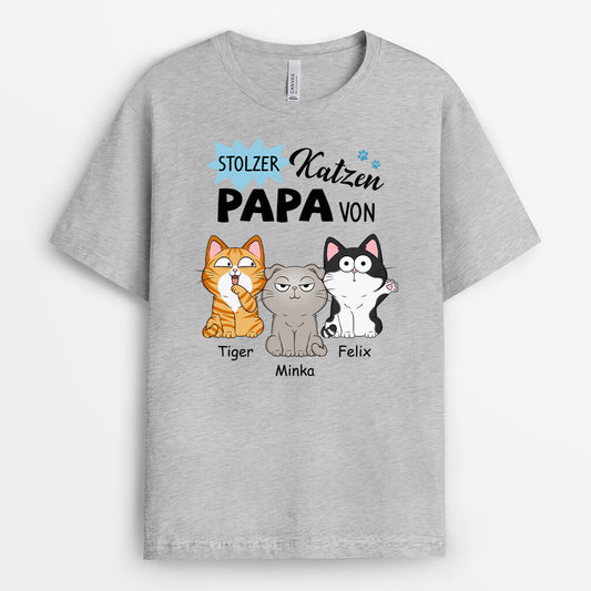 2594AGE1 personalisiertes stolzer katzenpapa stolze katzenmama von t shirt