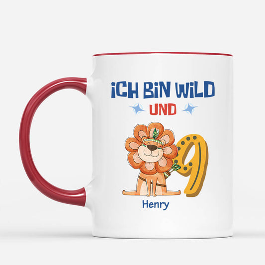 2614MGE2 personalisierte ich bin wild tasse