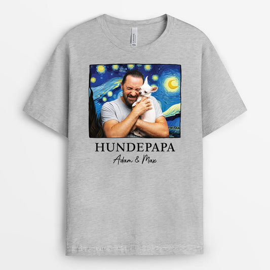 2628AGE1 personalisiertes hundemama hundepapa t shirt