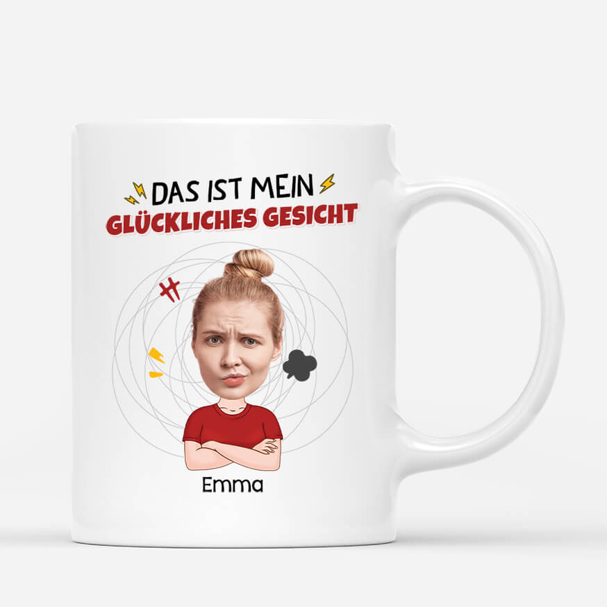 2661MGE1 das ist mein gluckliches gesicht  lustige tasse fur frauen personalisiert